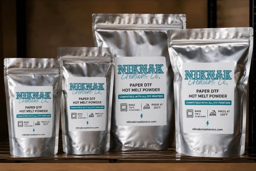 NikNak DTF hot melt powder bags